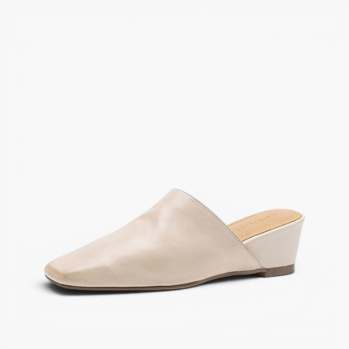 Women's Square-Toe Leather Mules