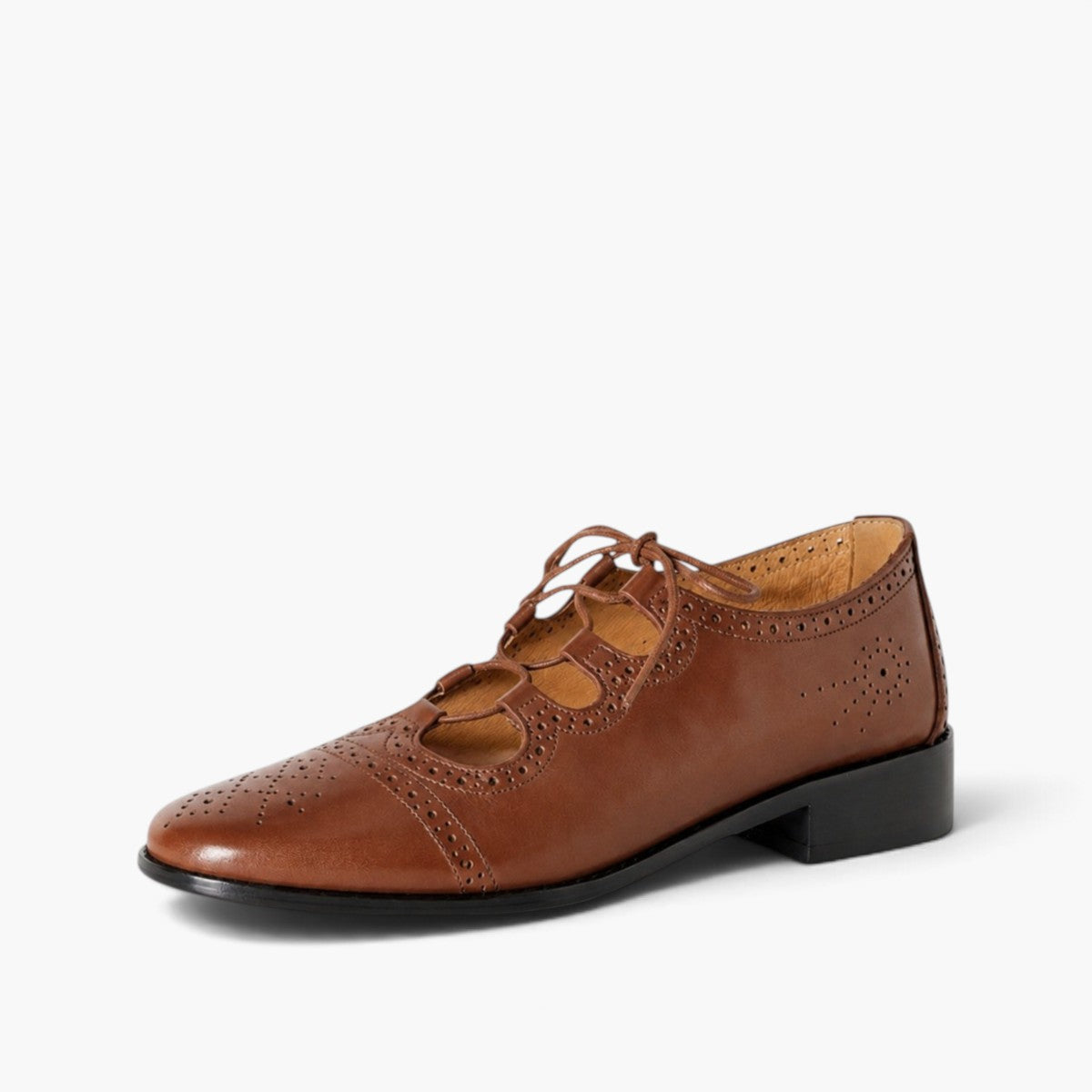 Women's Brogue Leather Oxfords