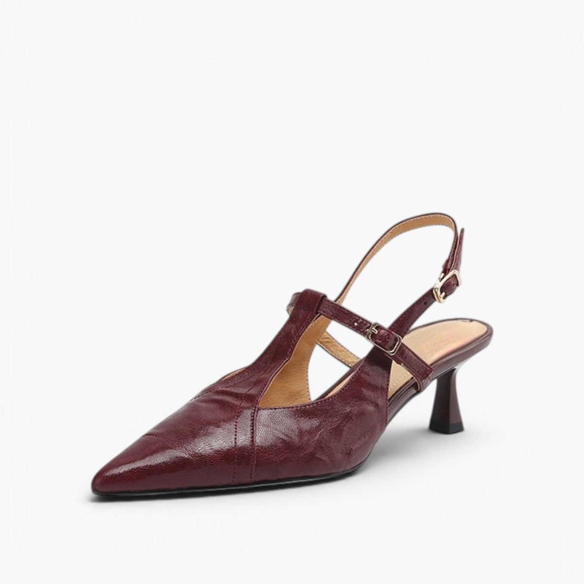 Women's Pointed Leather Heels