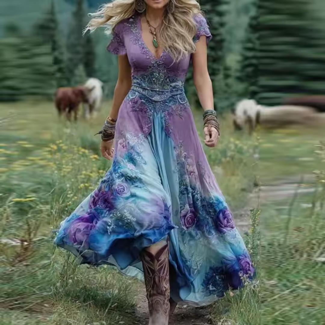 Rhiannon™ | Stylish Vintage-Inspired Boho Dress