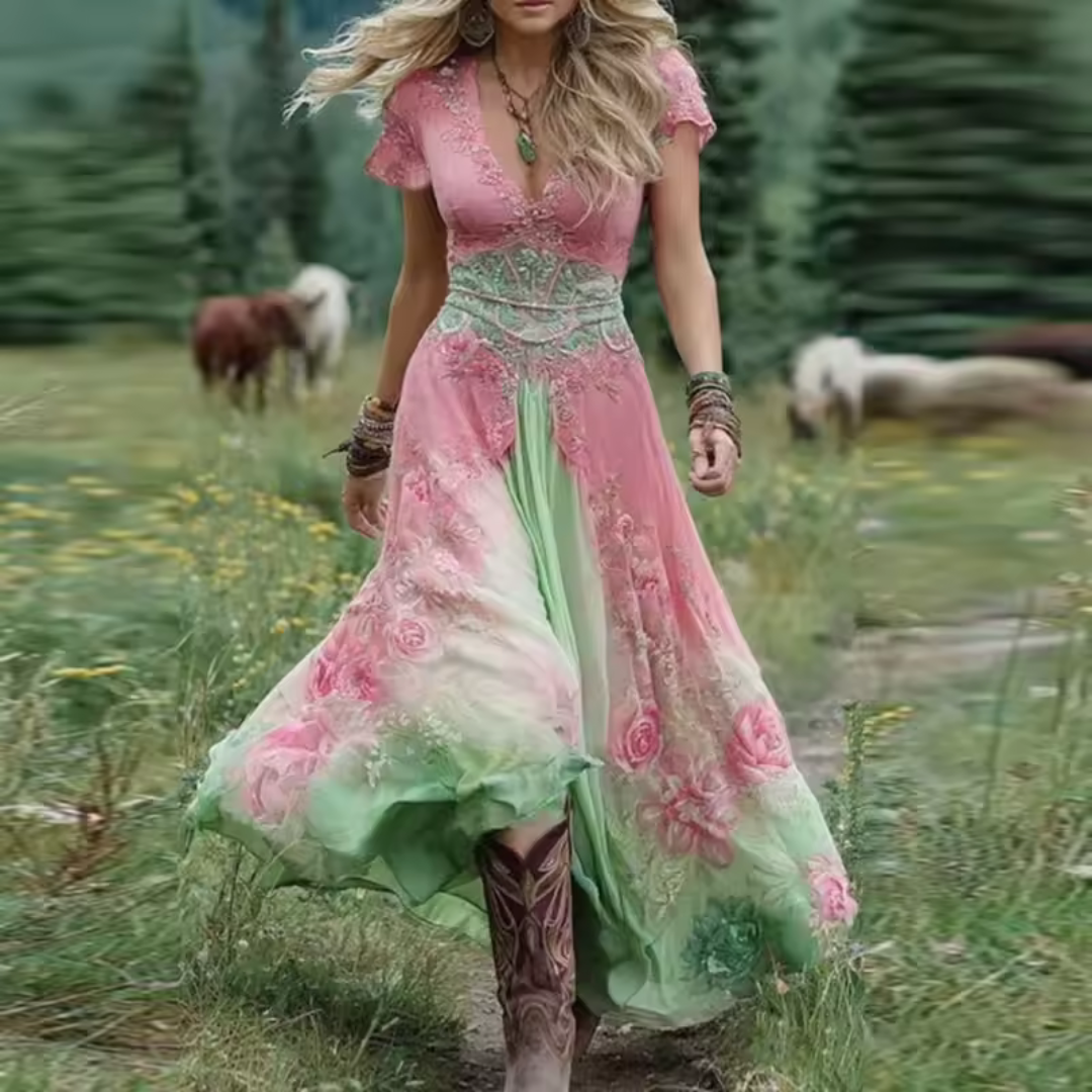 Rhiannon™ | Stylish Vintage-Inspired Boho Dress