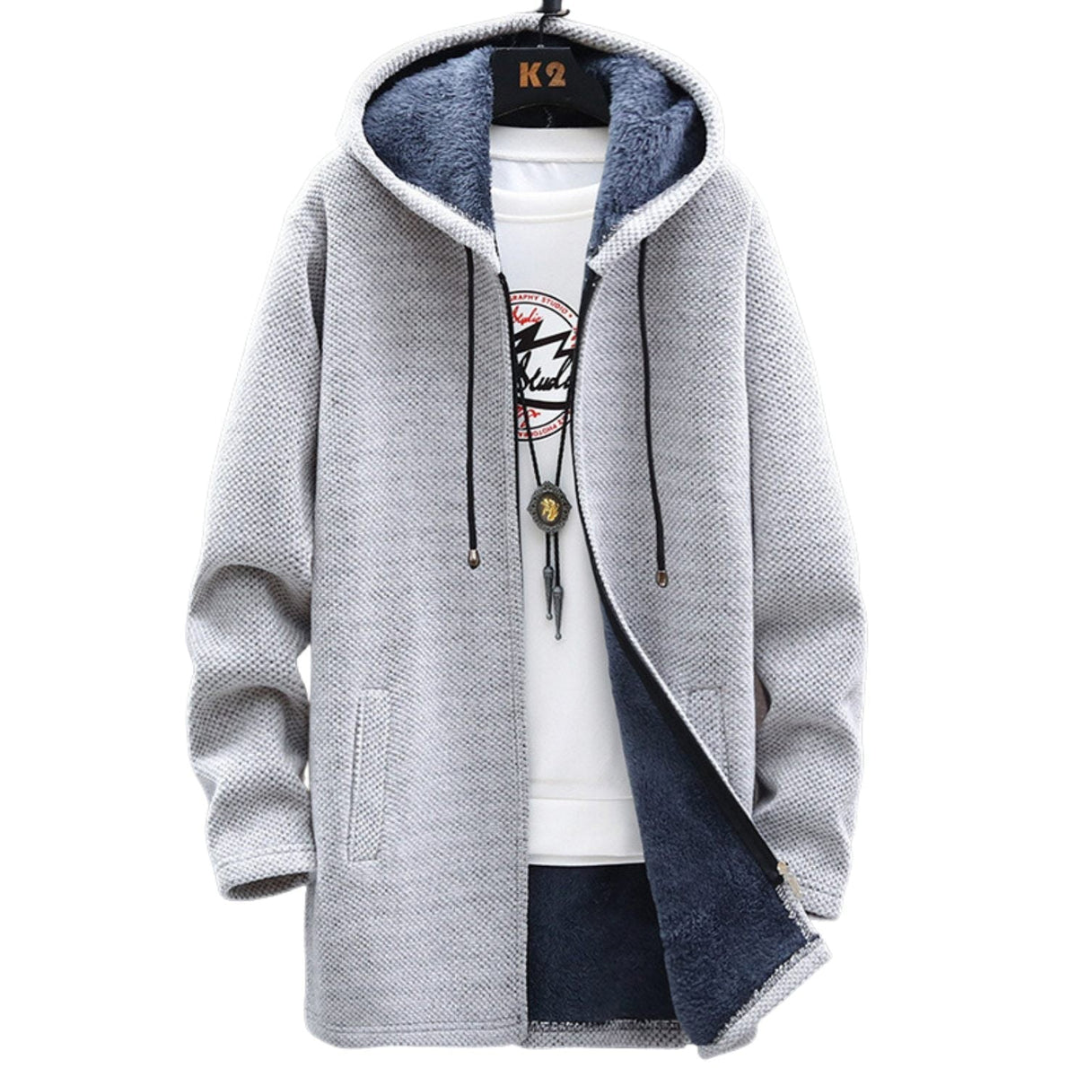 Longline Zip Hoodie
