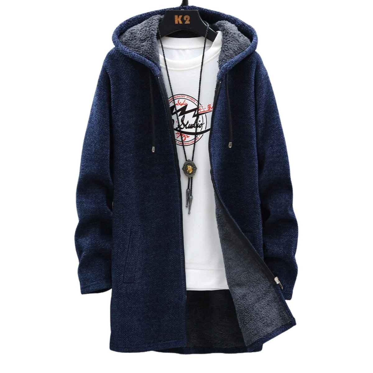 Longline Zip Hoodie