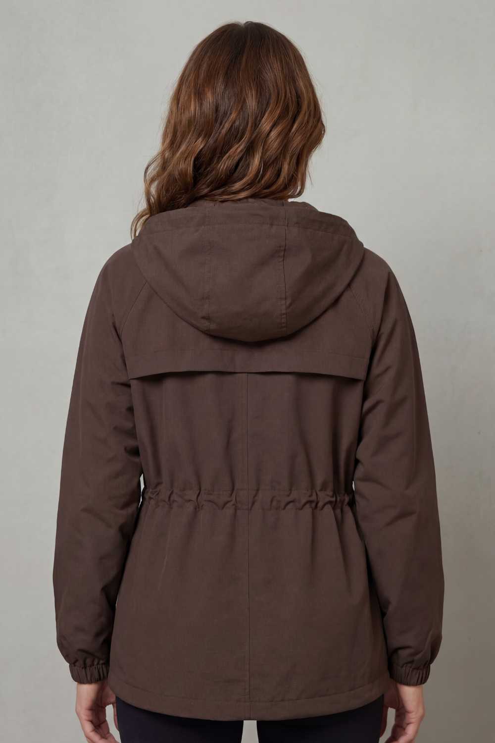 Women's Utility Style Drawstring Waterproof Jacket