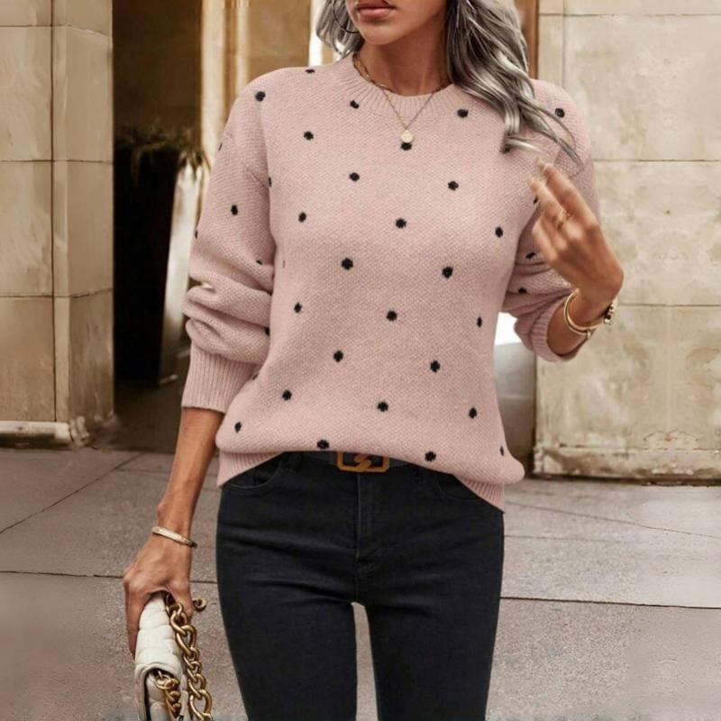 Marigold | Cosy Polka Dot Knit Sweater
