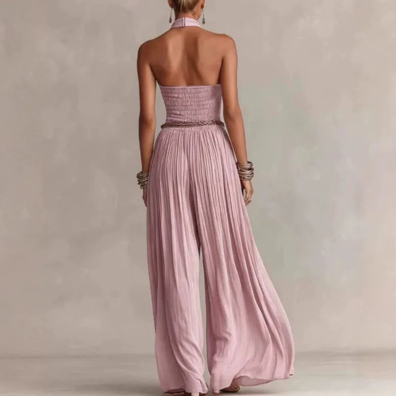 Sunniva™ | Pleated Halter Romper