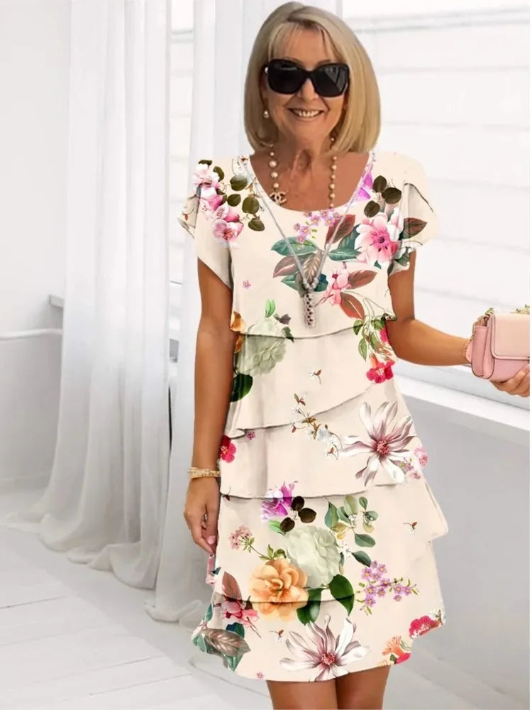 Kelsey™ | Elegant Comfort Ruffle Dress