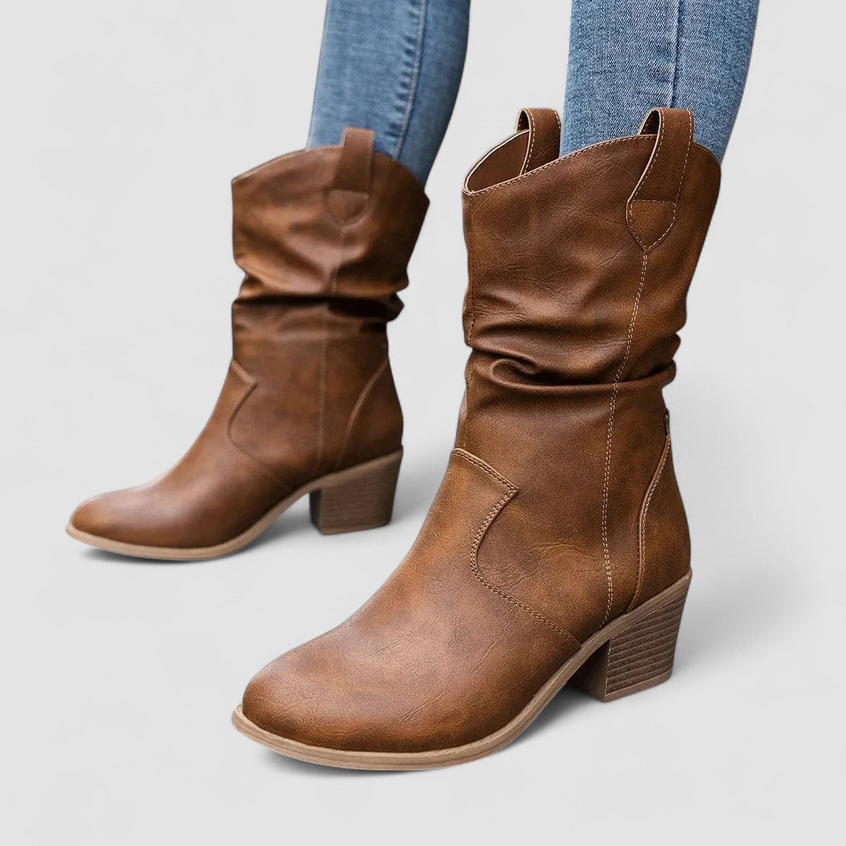 Dorinda™ | Slouch Heeled Boots