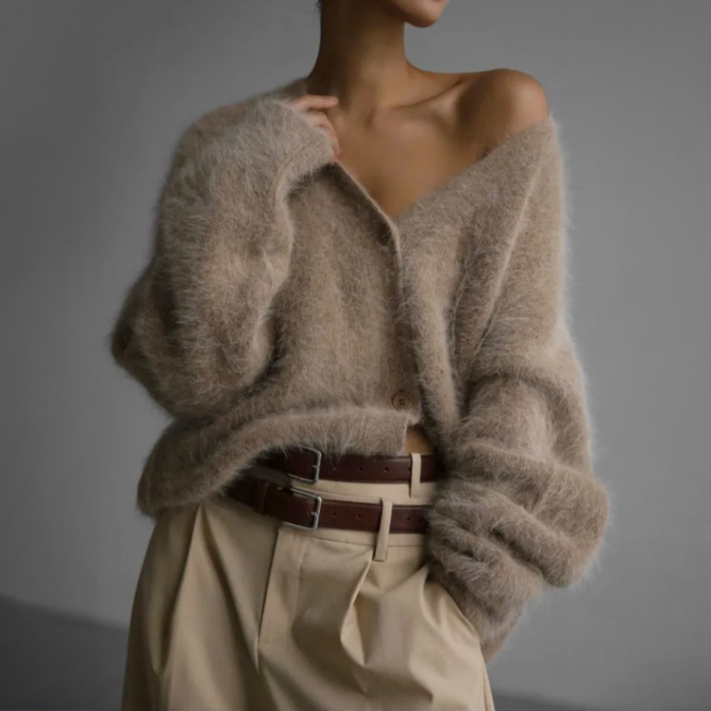 Orlena™ | Oversized V-Neck Cardigan