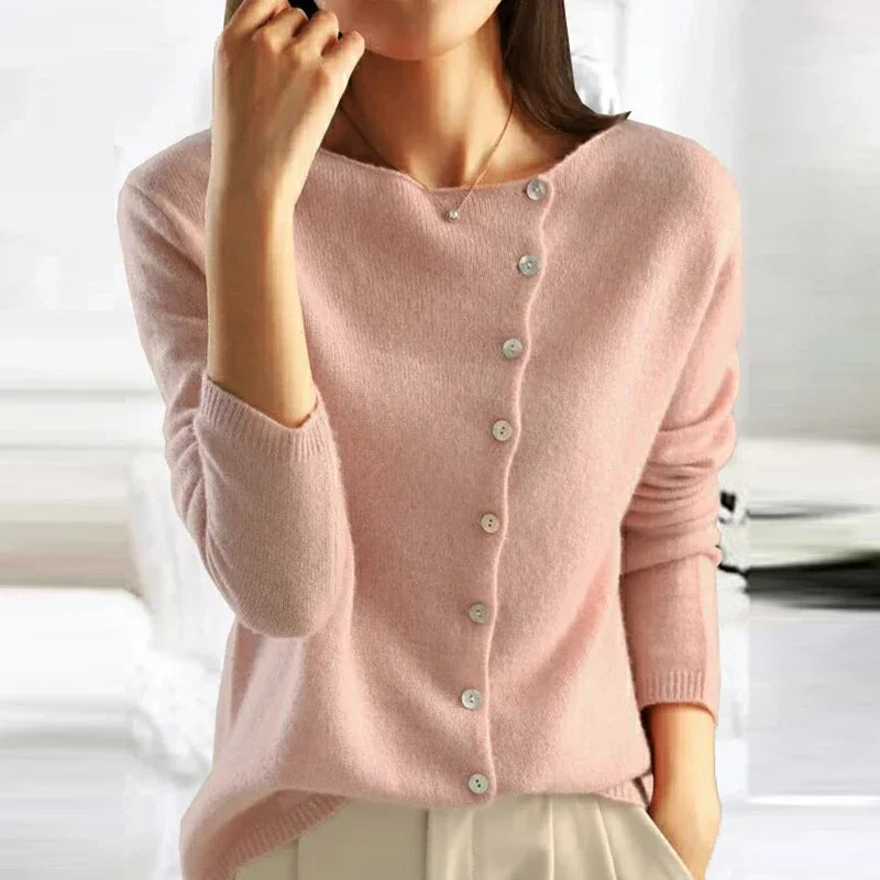 Ivonelle™ | Button-Front Knit Cardigan
