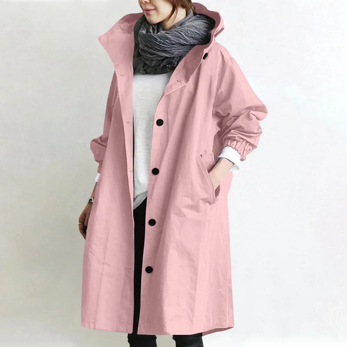 Margaret™ | Hooded Longline Trench Coat