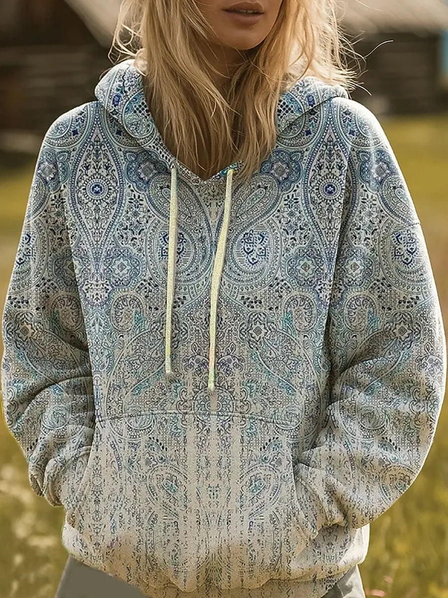 Ivelyne™ | Paisley Print Hoodie