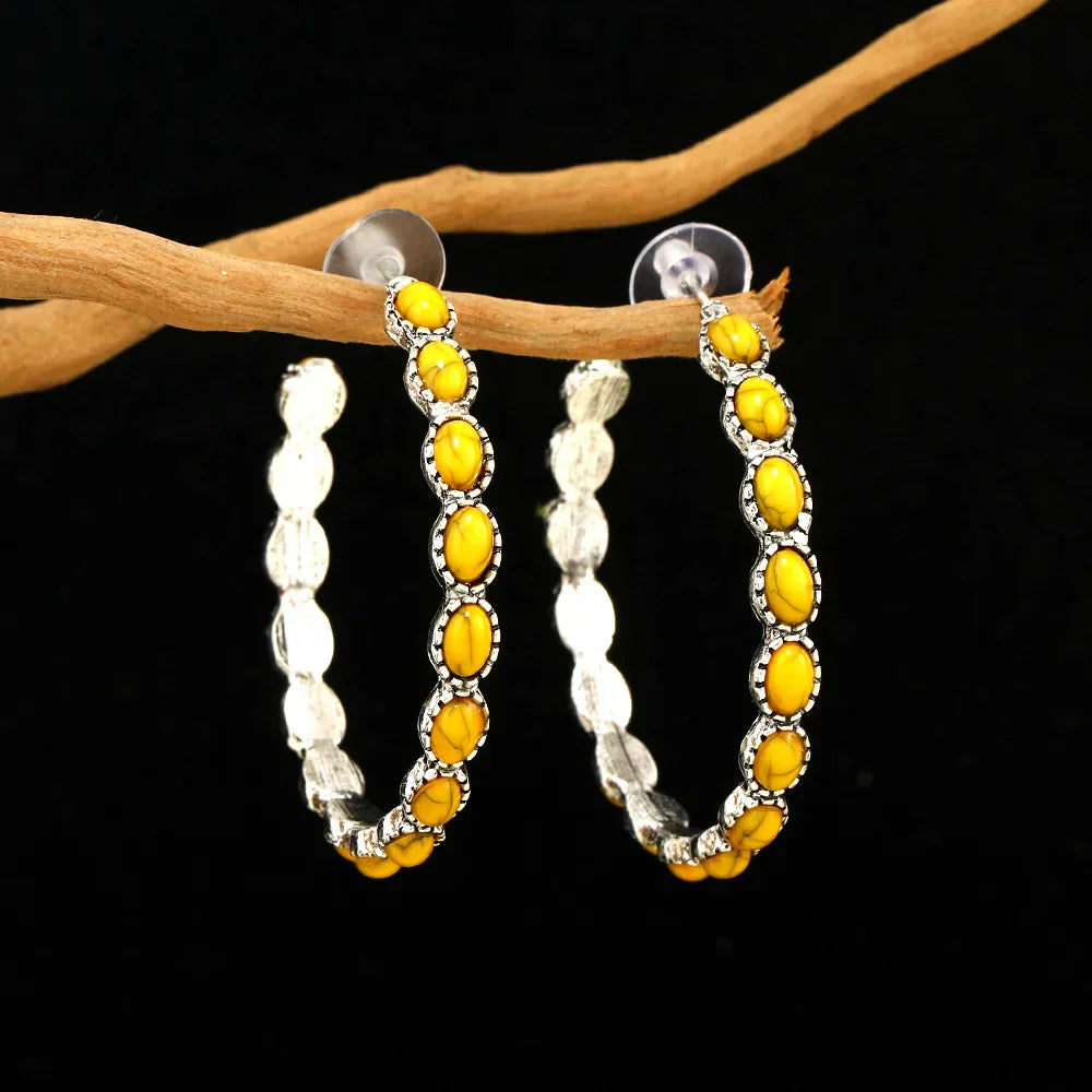 Vondelle™ | Vintage Oval Hoop Earrings