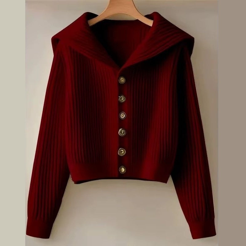Greta™ | Ribbed Button-Front Cardigan