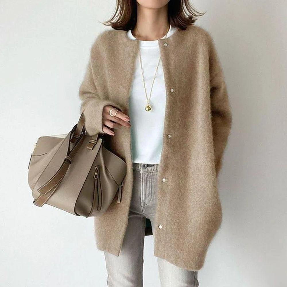 Ottilie™ | Long Button-Front Cardigan