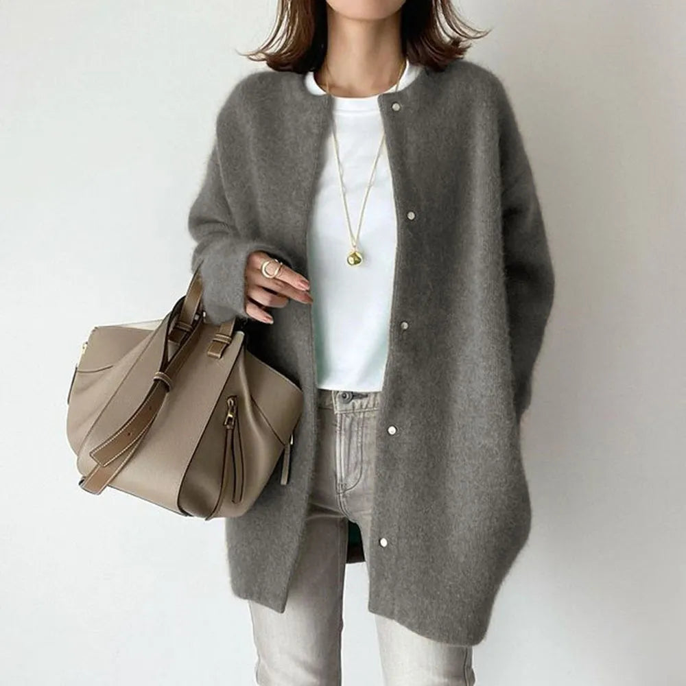 Ottilie™ | Long Button-Front Cardigan