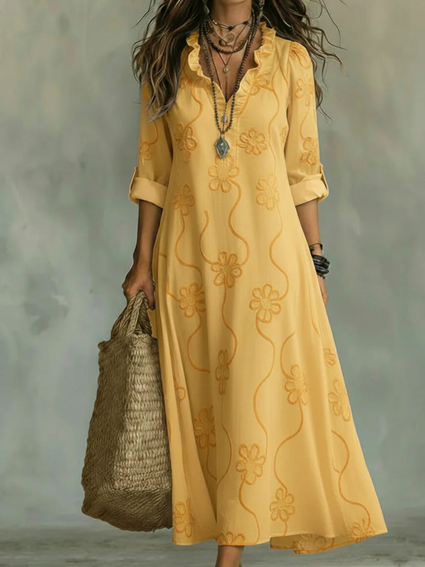 Sienna | Vestito Lungo Estivo a Fiori Stile Boho