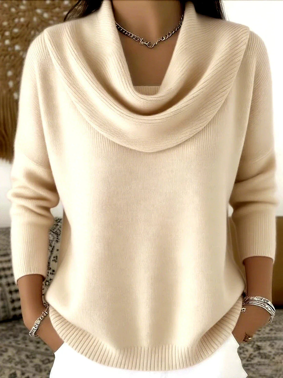 Beatrix™ | Cowl Neck Pullover Sweater