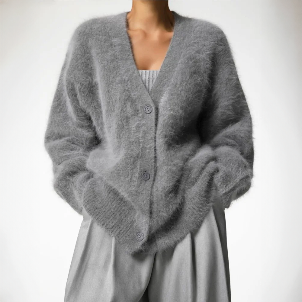 Orlena™ | Oversized V-Neck Cardigan