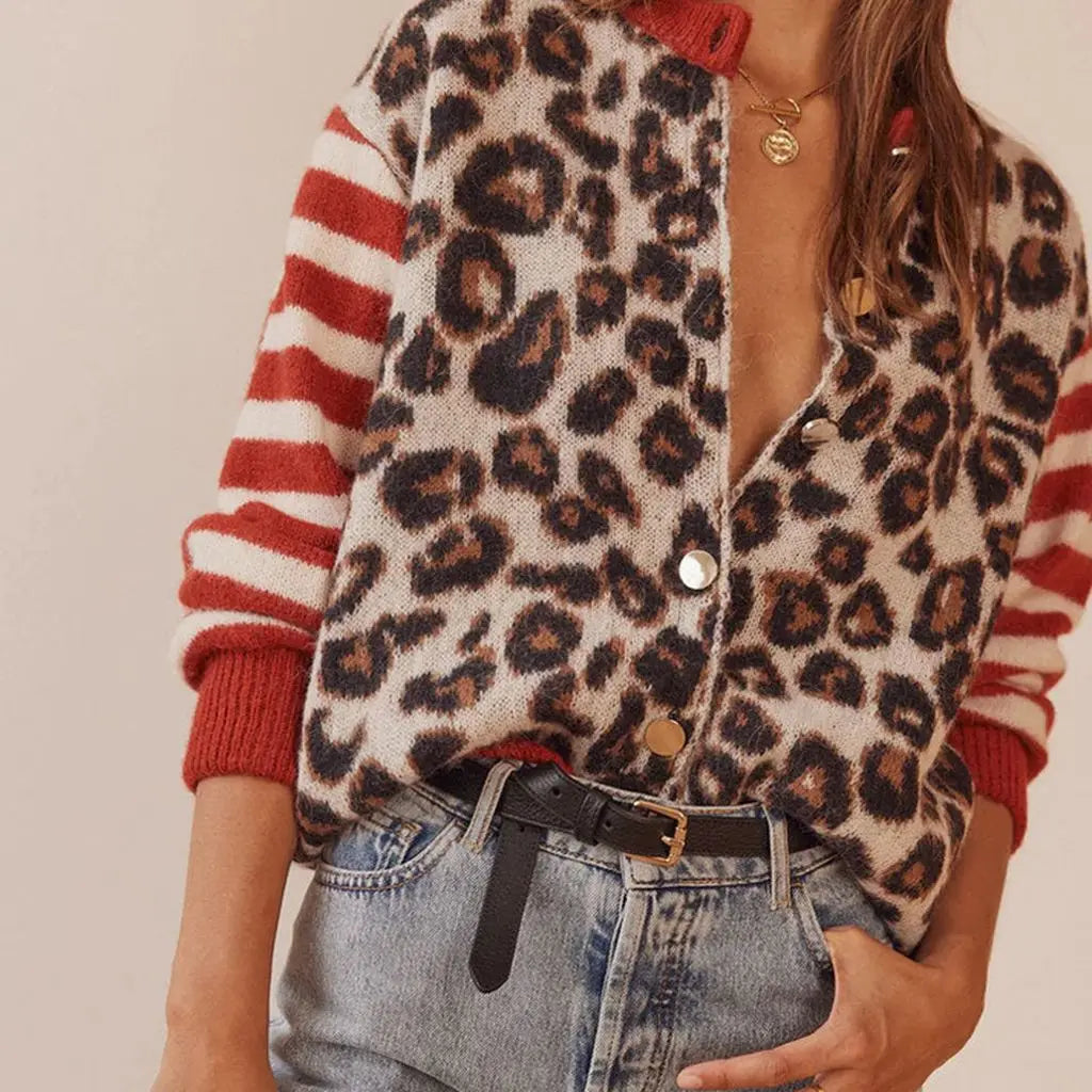 Tawndra™ | Leopard Print Cardigan