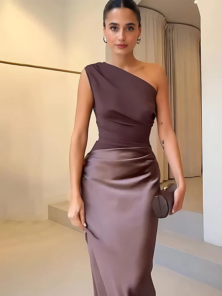 Gracelyn™ | One-Shoulder Maxi Dress