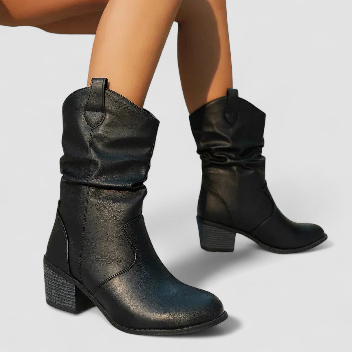 Dorinda™ | Slouch Heeled Boots