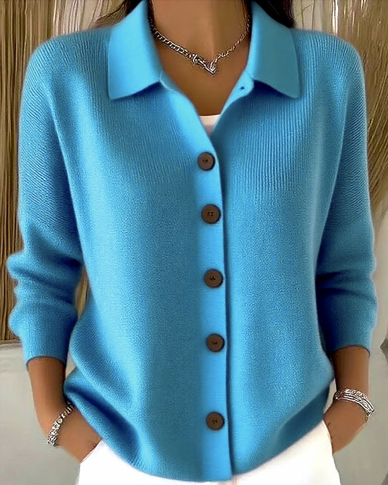 Delphine™ | Button-Front Knit Cardigan