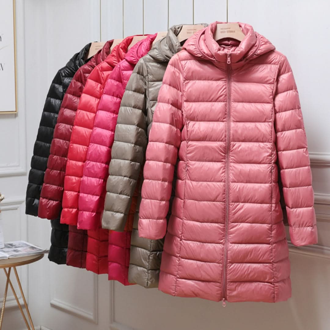 Olivette™ | Long Hooded Puffer Coat