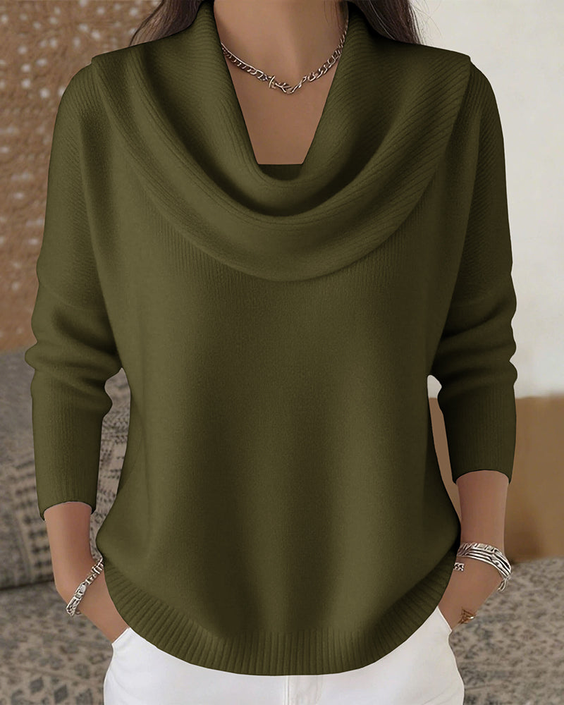 Emilia | Urban Cowl Neck Knit Sweater