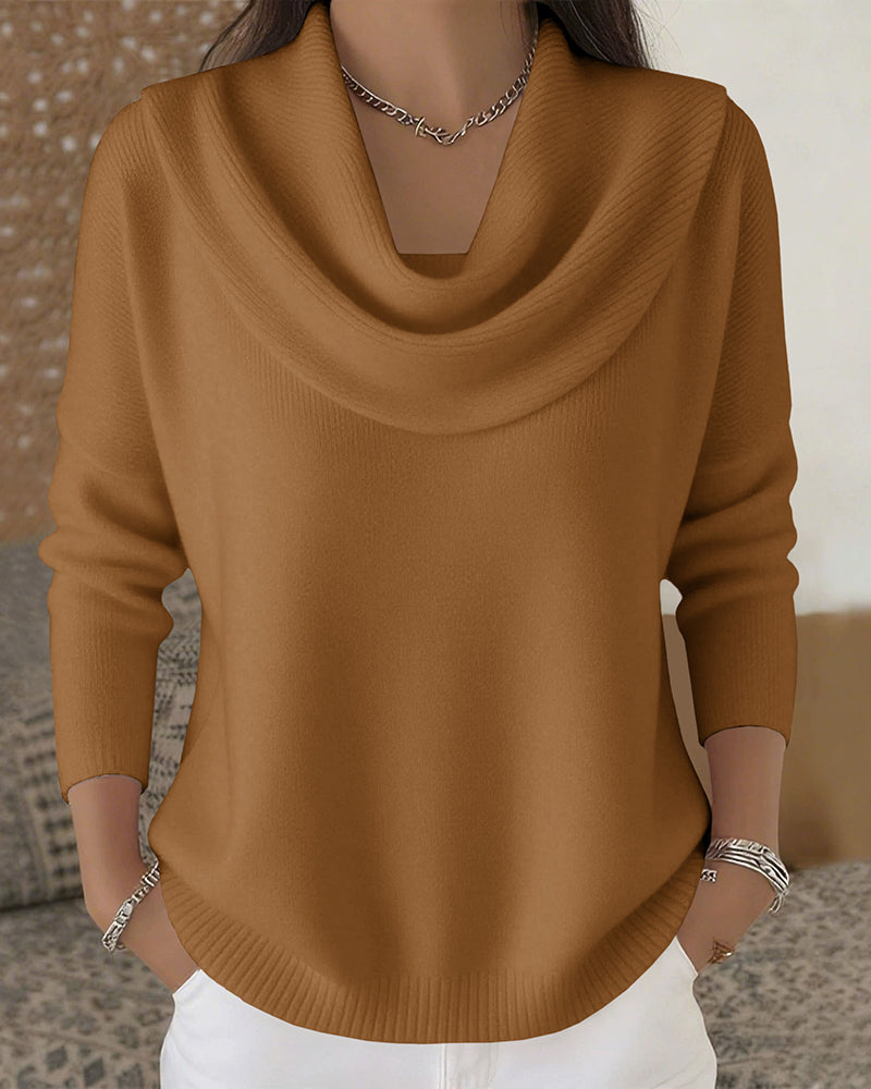 Emilia | Urban Cowl Neck Knit Sweater
