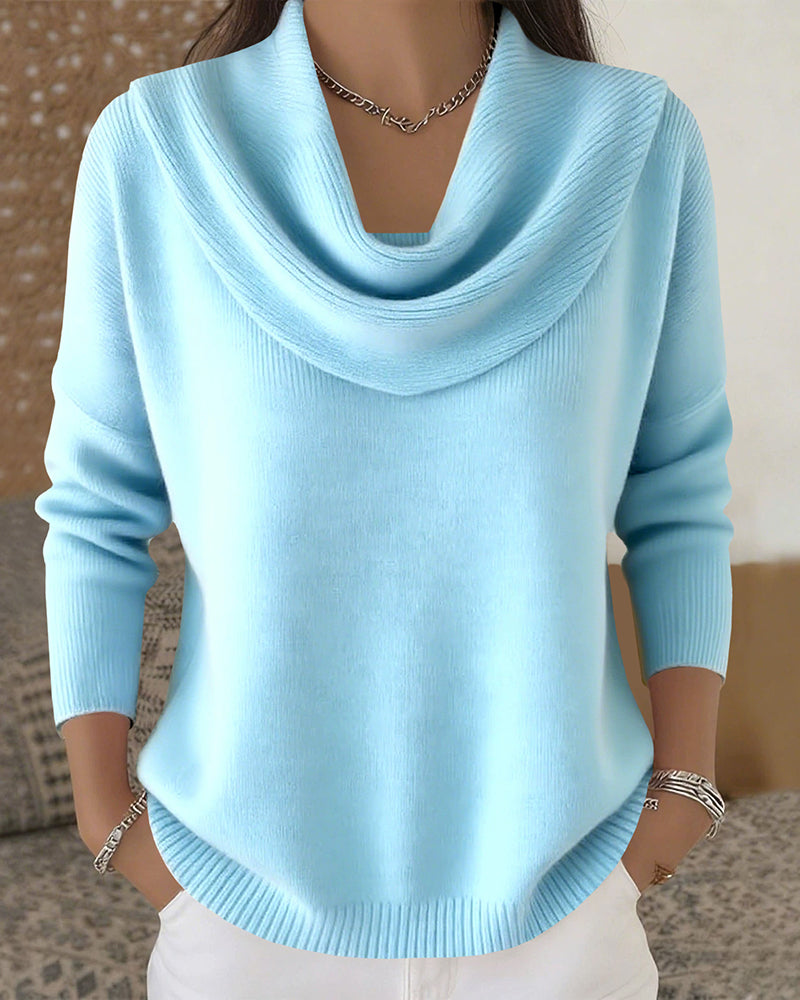 Emilia | Urban Cowl Neck Knit Sweater
