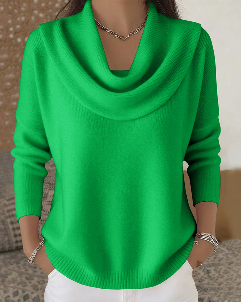 Emilia | Urban Cowl Neck Knit Sweater