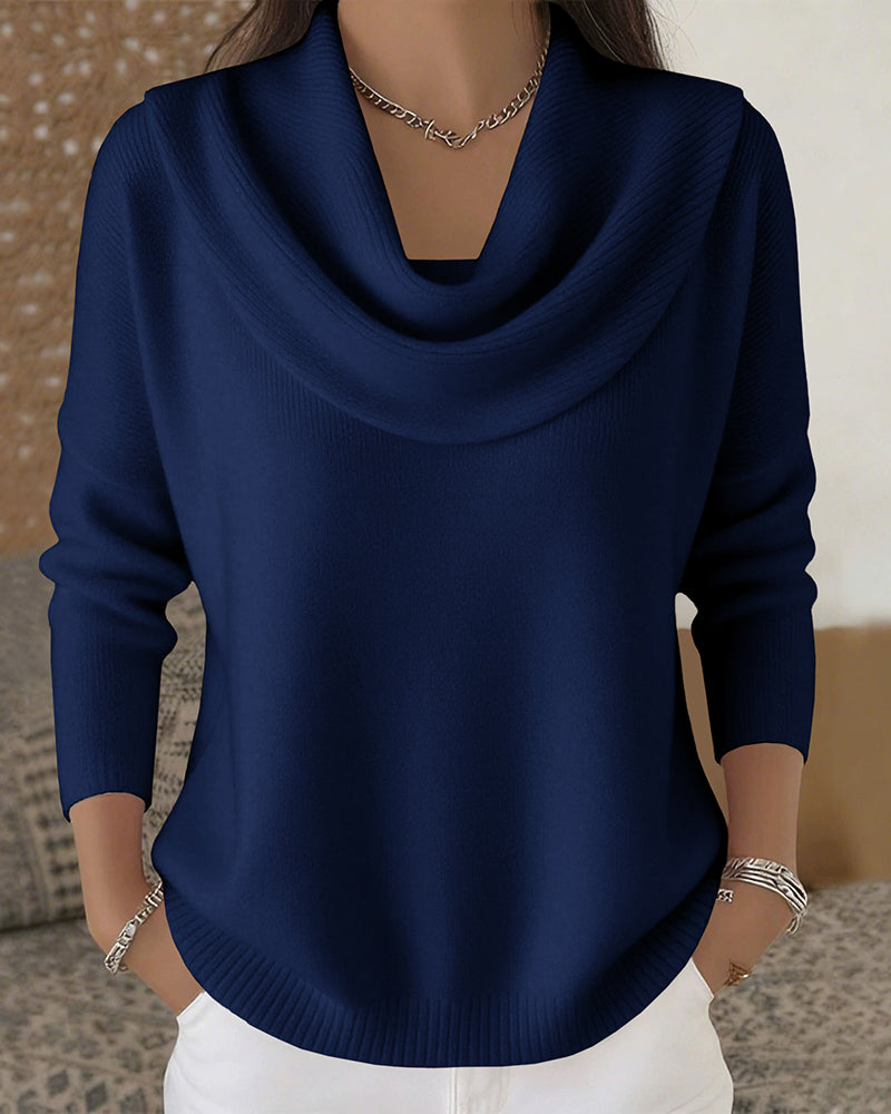 Emilia | Urban Cowl Neck Knit Sweater