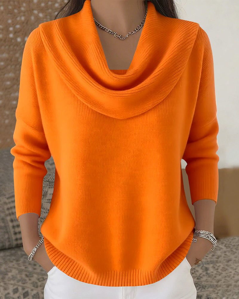 Emilia | Urban Cowl Neck Knit Sweater