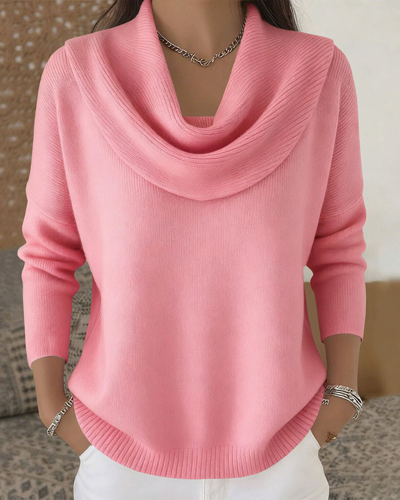 Emilia | Urban Cowl Neck Knit Sweater