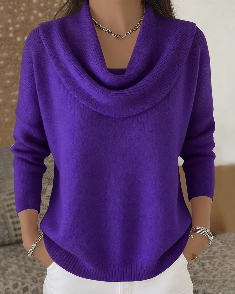 Emilia | Urban Cowl Neck Knit Sweater