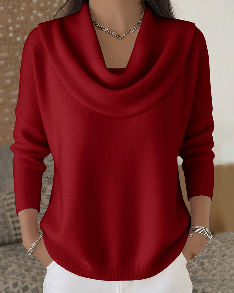 Emilia | Urban Cowl Neck Knit Sweater
