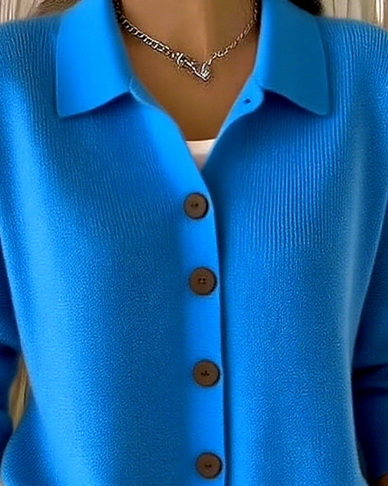 Delphine™ | Button-Front Knit Cardigan