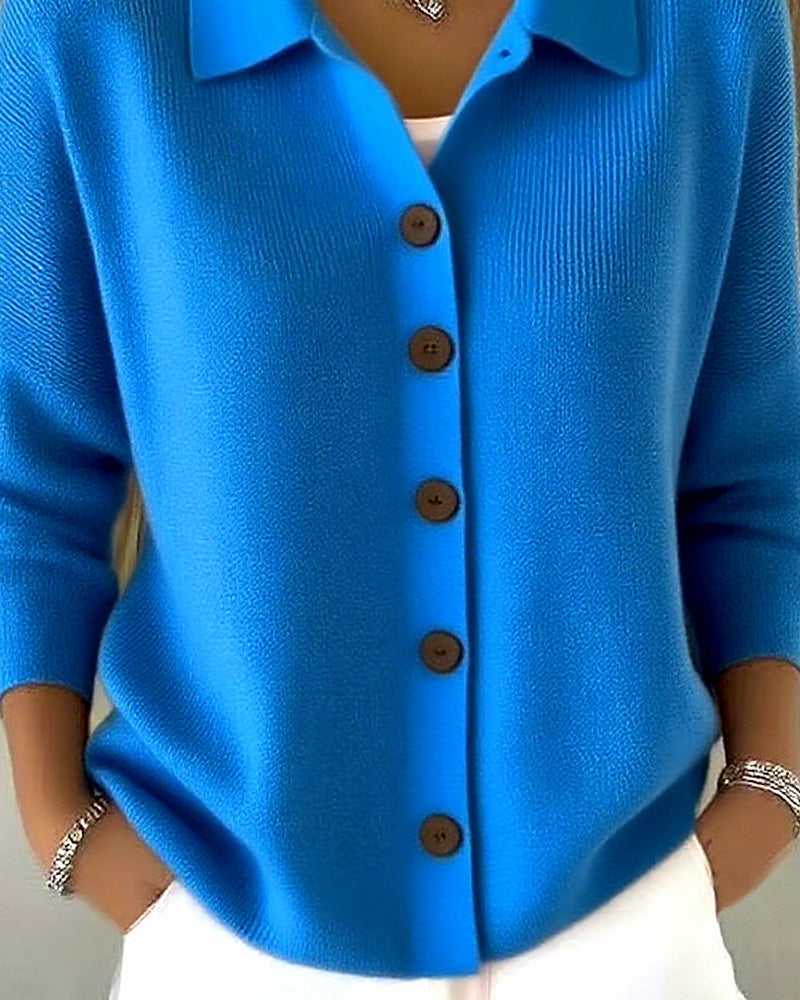Delphine™ | Button-Front Knit Cardigan