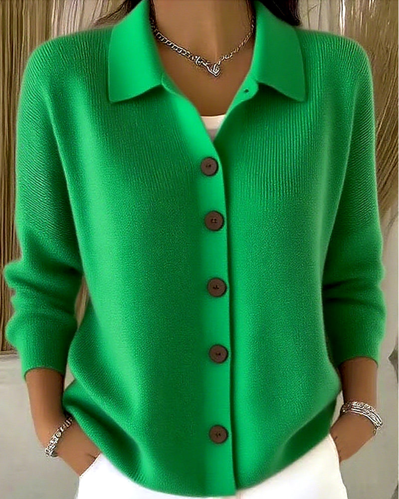 Delphine™ | Button-Front Knit Cardigan