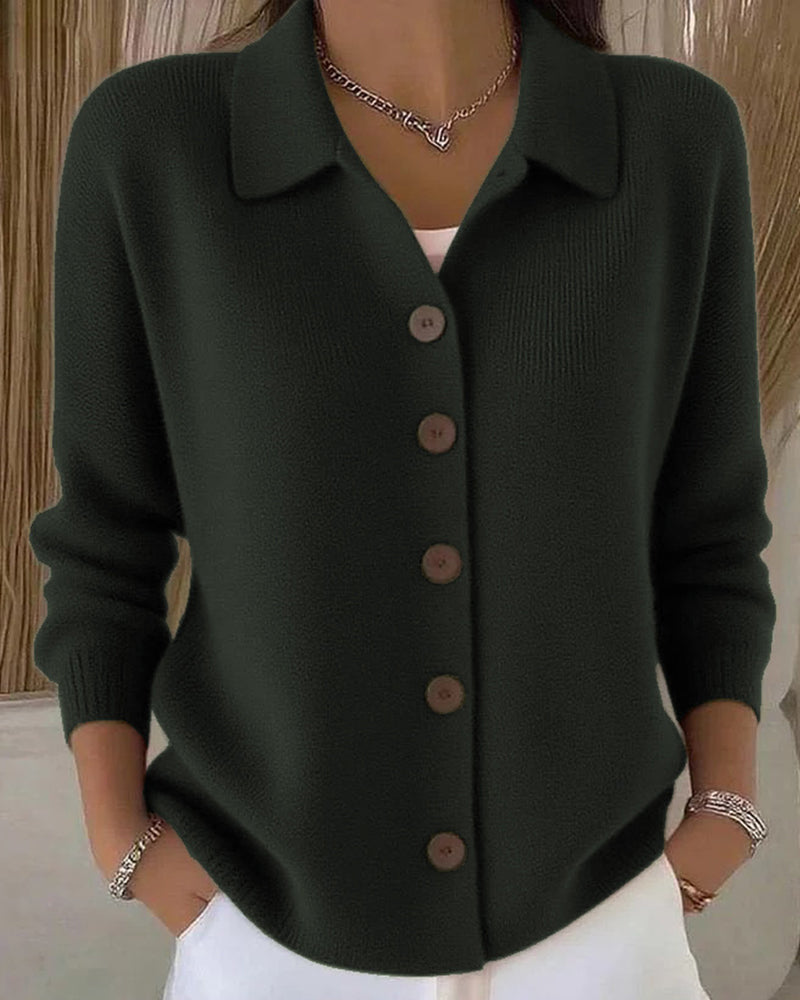 Delphine™ | Button-Front Knit Cardigan