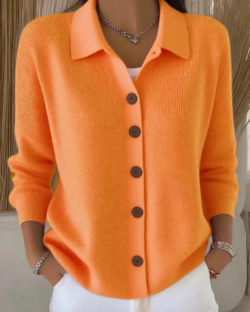 Delphine™ | Button-Front Knit Cardigan