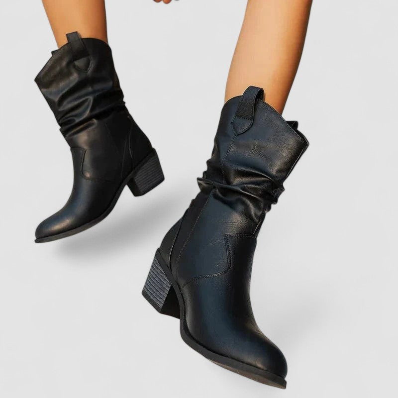 Dorinda™ | Slouch Heeled Boots