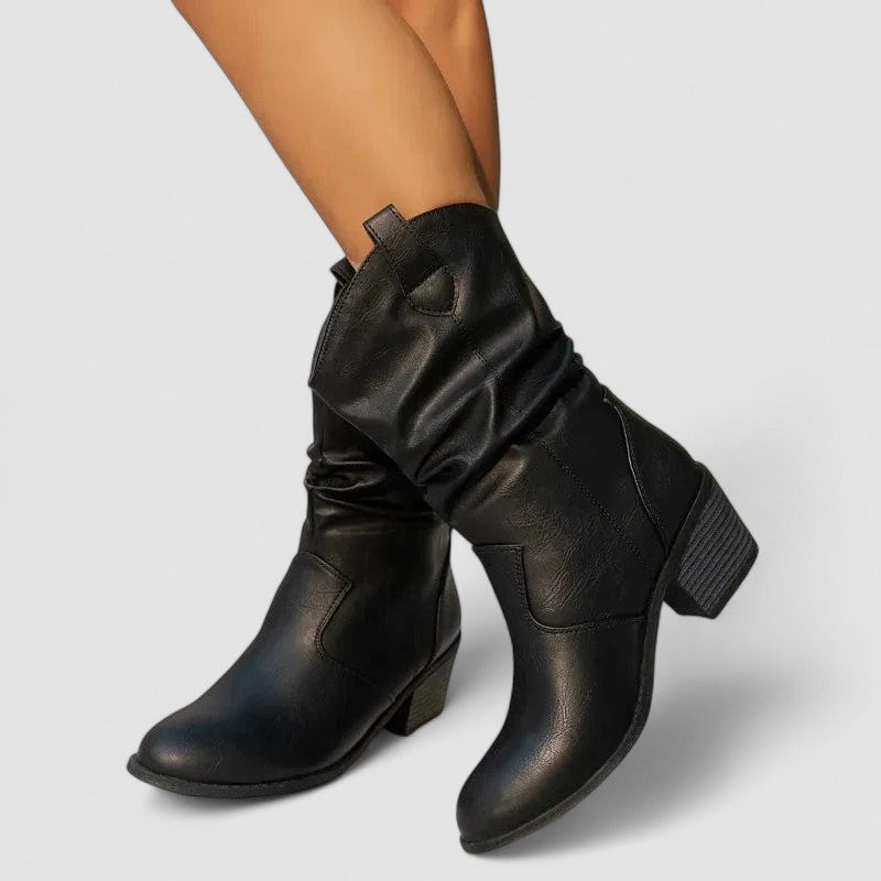 Dorinda™ | Slouch Heeled Boots