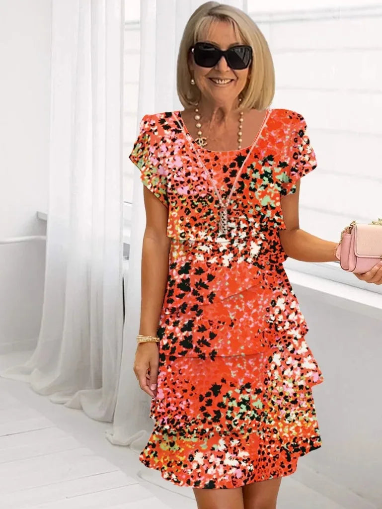 Anouk™ | Elegant Comfort Ruffle Dress
