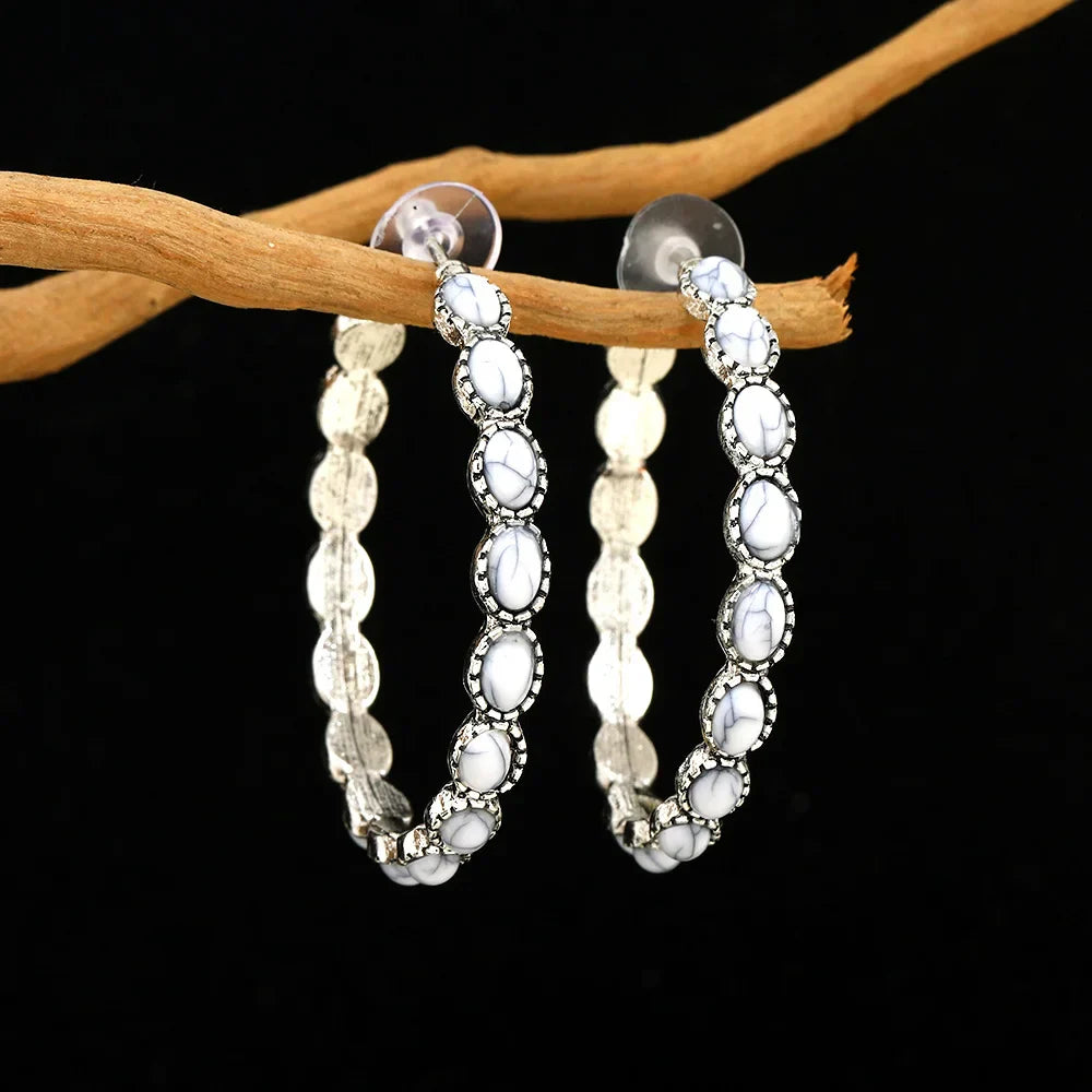 Vondelle™ | Vintage Oval Hoop Earrings