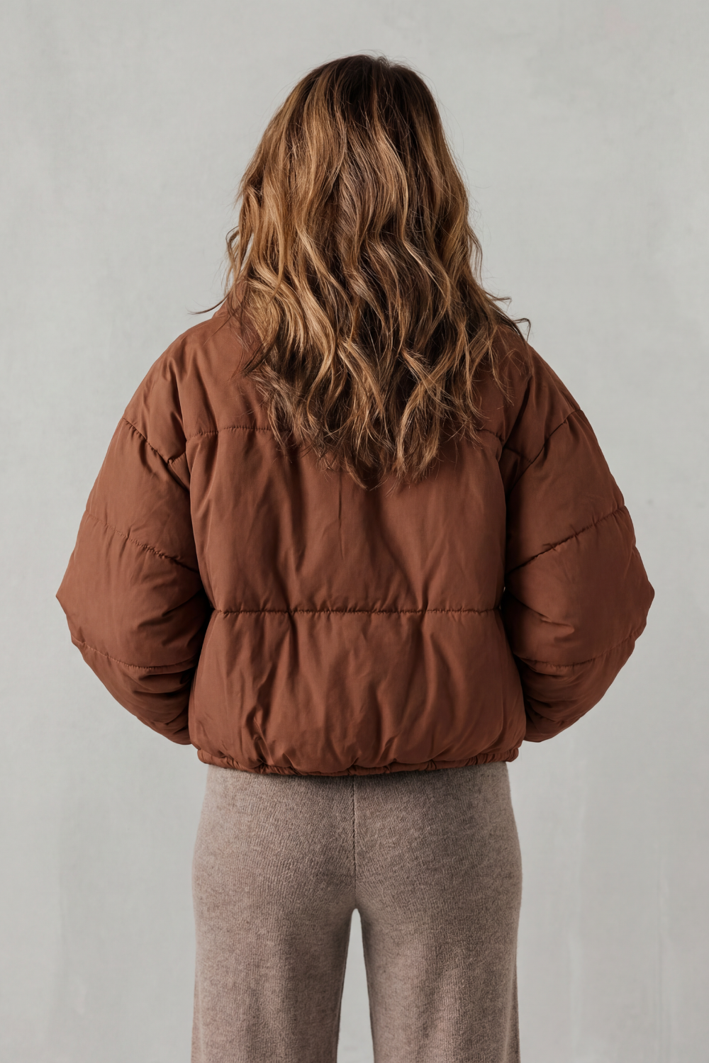 Women's Quilted Comfort Cropped Puffer Jacket