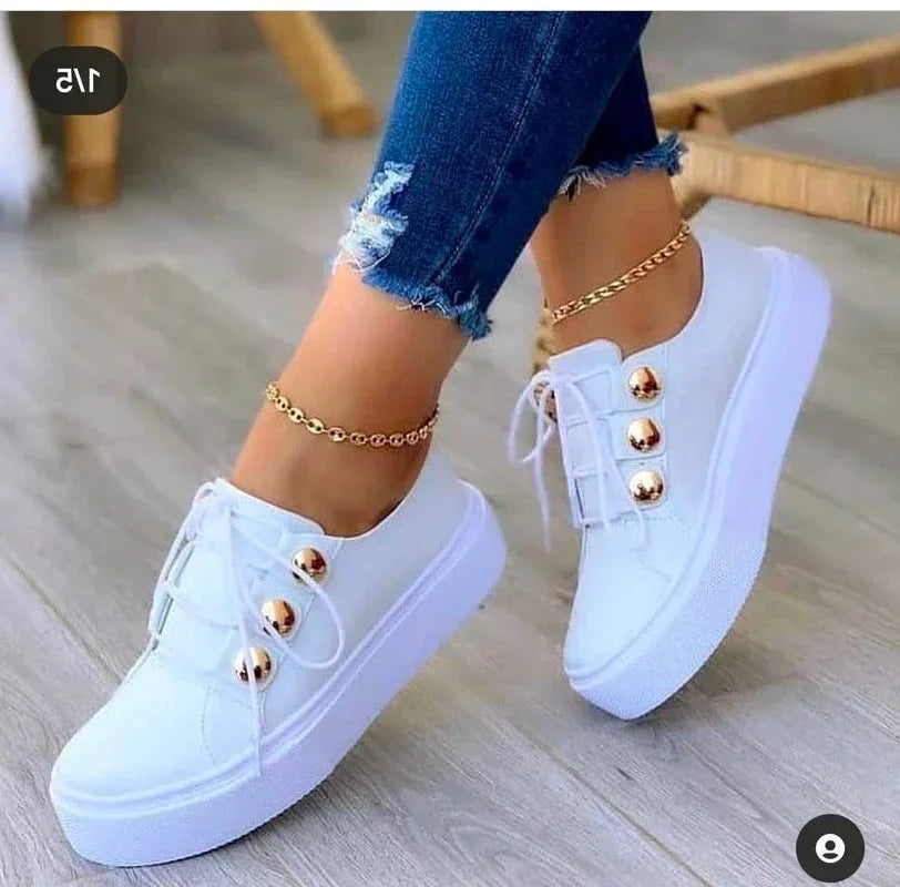 Orthopaedic Round Toe Platform Trainers