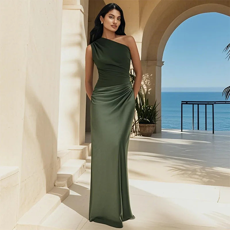 Gracelyn™ | One-Shoulder Maxi Dress