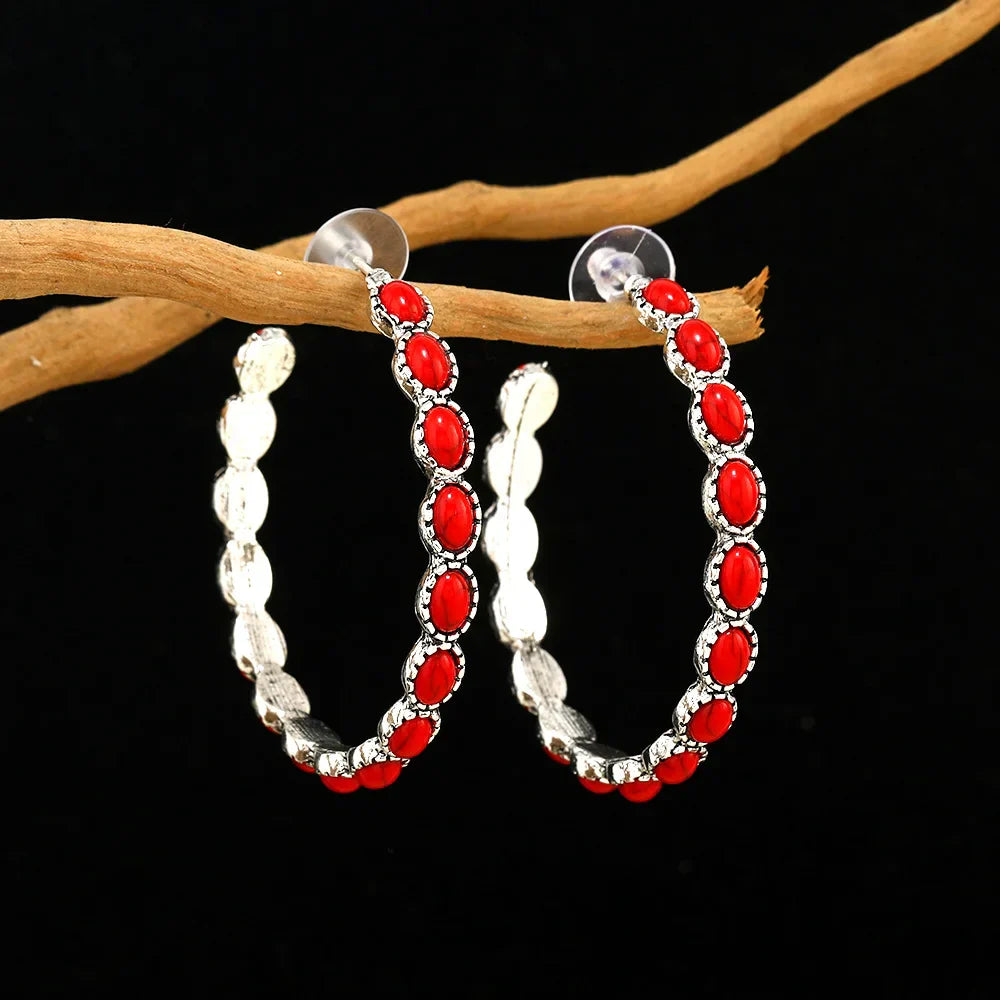 Vondelle™ | Vintage Oval Hoop Earrings